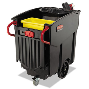 Rubbermaid® Commercial Mega Brute Mobile Container, Rectangular, Plastic, 120 Gal, Black freeshipping - TVN Wholesale